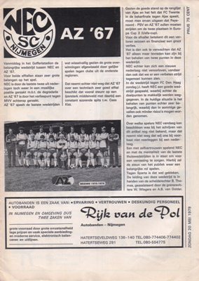 AZ Programma 20-mei-1979 NEC uit